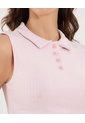 Polo Para Mujer Manga Sisa Color Rosa Marca Ostu #40110185 de Ostu