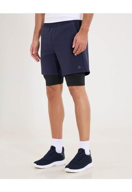 Bermuda  Para Hombre Deportiva Corto Color Azul Marca Ostu #60100481