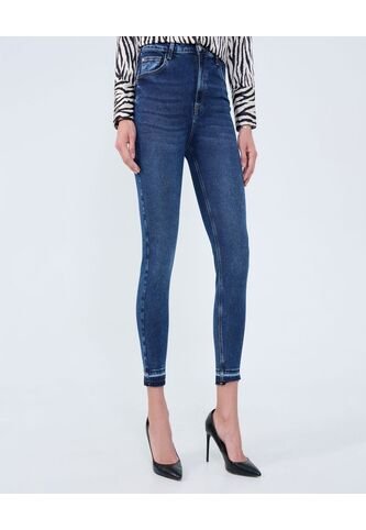 Jean Para Mujer Skinny Color Azul  Marca Ostu #40160546 Ostu