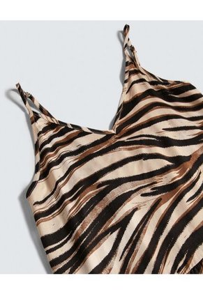 Vestido Para Mujer M/Sisa Largo Color Beige Marca Ostu #40170278