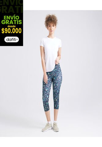 Leggins Para Mujer Medio Color Verde  Marca Ostu #40230469 Ostu