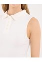 Polo Para Mujer Manga Sisa Color Crema Marca Ostu #40110184 de Ostu