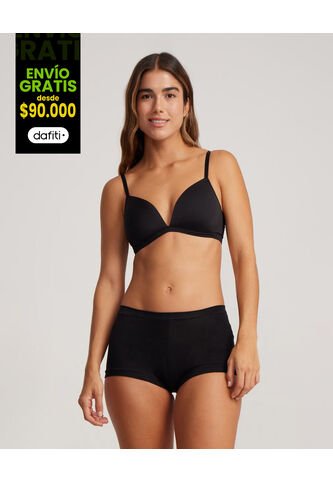 Brasier Para Mujer Copa Triangular Color Negro Marca Ostu #40830014 Ostu