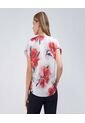 Blusa Para Mujer Manga Corta Color Rojo Marca Ostu #40121000 de Ostu