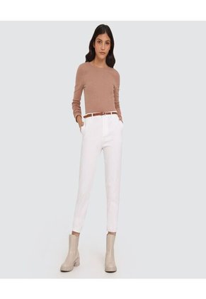 Pantalon Para Mujer Chino Color Blanco Marca Ostu #40070345