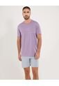 Camiseta  Para Hombre Manga Corta Cuello Redondo Color Morado Marca Ostu #60091805 de Ostu