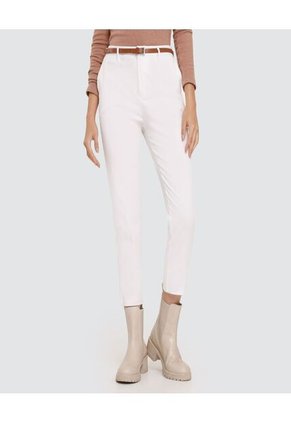 Pantalon Para Mujer Chino Color Blanco Marca Ostu #40070345