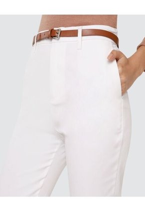 Pantalon Para Mujer Chino Color Blanco Marca Ostu #40070345