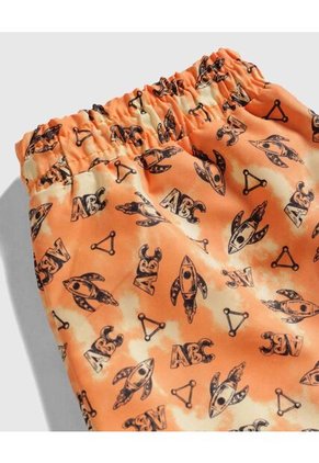 Pantaloneta Para Niño De Baño Corta Color Naranja Marca Ostu #80270021