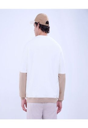 Buzo Para Hombre Cuello Redondo Color Crema Marca Ostu #60060449