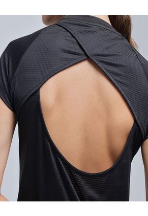 Camiseta Para Mujer Manga Corta Color Negro Marca Ostu #40092167