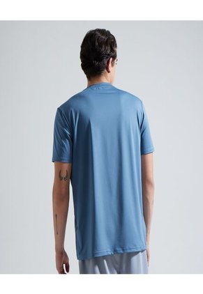 Camiseta Para Hombre Manga Corta Color Azul  Marca Ostu #60091070