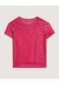 Camiseta  Infantil Niña Manga Corta Cuello Redondo Color Fucsia Marca Ostu #90090360 de Ostu
