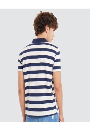 Polo Para Hombre Cuello Tejido Sin Bolsillo Color Azul  Marca Ostu #60110494