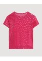 Camiseta  Infantil Niña Manga Corta Cuello Redondo Color Fucsia Marca Ostu #90090360 de Ostu