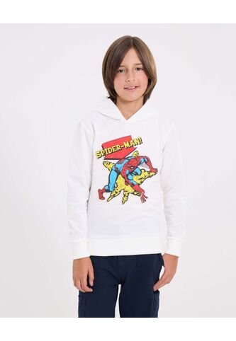 Buzo  Infantil Niño Hoodie Color Crema Marca Ostu #80060200 Ostu