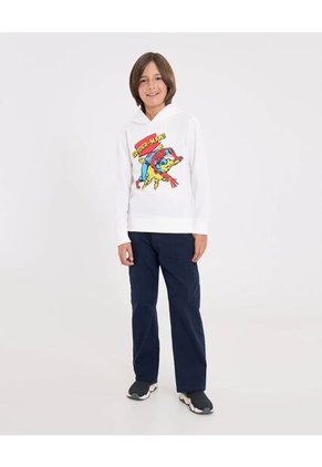 Buzo Infantil Niño Hoodie Color Crema Marca Ostu #80060200