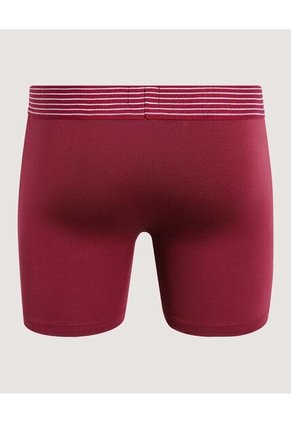 Boxer Para Hombre Bragueta Medio Algodón Color Vino Marca Ostu #60000503