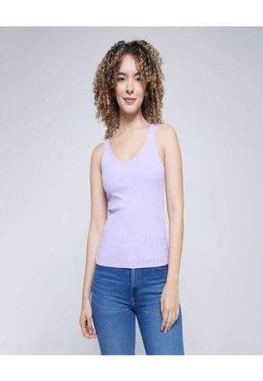 Camiseta Para Mujer Manga Sisa Color Lila Marca Ostu #40091649