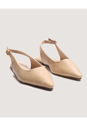 Baletas Para Mujer Color Beige Marca Ostu #40660004