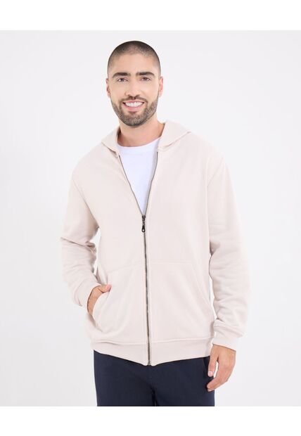 Buzo  Para Hombre Zipper Color Beige Marca Ostu #60060606