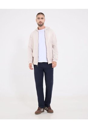 Buzo Para Hombre Zipper Color Beige Marca Ostu #60060606