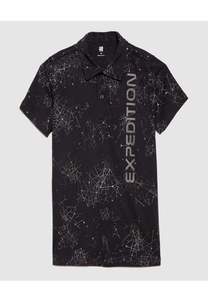 Polo Para Niño Manga Corta Color Azul  Marca Ostu #80110097