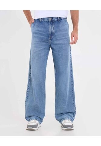Jean  Para Hombre Loose Color Azul Marca Ostu #60160444 Ostu