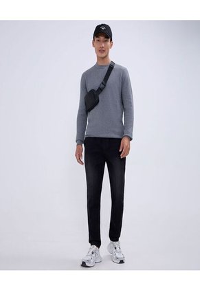 Saco Para Hombre Cuello Redondo Color Gris Marca Ostu #60330046