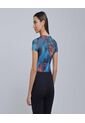 Body Para Mujer Manga Corta Color Azul  Marca Ostu #40200133 de Ostu