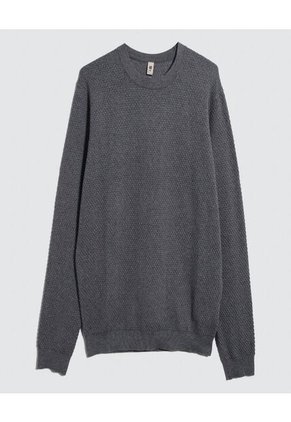Saco Para Hombre Cuello Redondo Color Gris Marca Ostu #60330046