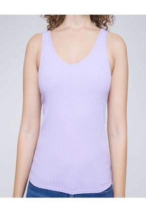 Camiseta Para Mujer Manga Sisa Color Lila Marca Ostu #40091649