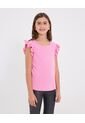 Camiseta  Infantil Niña Manga Sisa Cuello Redondo Color Rosado Marca Ostu #90090335 de Ostu