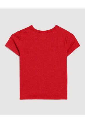 Camiseta Infantil Niña Manga Corta Cuello Redondo Color Rojo Marca Ostu #90090329