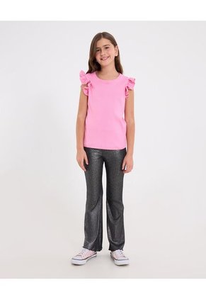 Camiseta Infantil Niña Manga Sisa Cuello Redondo Color Rosado Marca Ostu #90090335