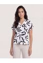 Blusa  Para Mujer Manga Corta Color Negro Marca Ostu #40121226 de Ostu