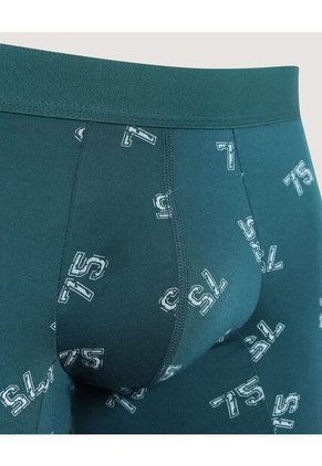 Boxer  Para Hombre Filete Medio Algodón Color Verde Marca Ostu #60000508