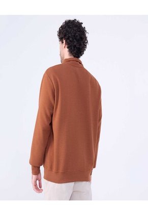 Buzo Para Hombre Zipper Color Terracota Marca Ostu #60060479