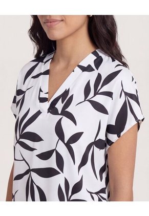 Blusa  Para Mujer Manga Corta Color Negro Marca Ostu #40121226