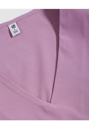 Blusa Para Mujer Manga Sisa Color Morado Marca Ostu #40120947