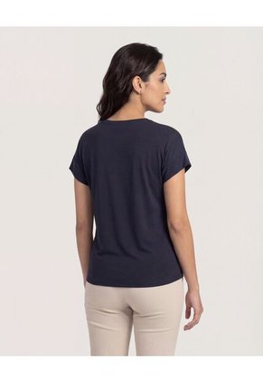 Blusa  Para Mujer Manga Corta Color Negro Marca Ostu #40121059