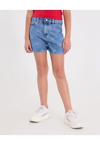 Short  Infantil Niña Mom Color Azul Marca Ostu #90190053 Ostu