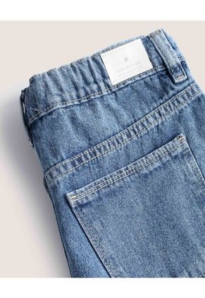 Short Infantil Niña Mom Color Azul Marca Ostu #90190053