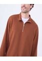 Buzo Para Hombre Zipper Color Terracota Marca Ostu #60060479 de Ostu