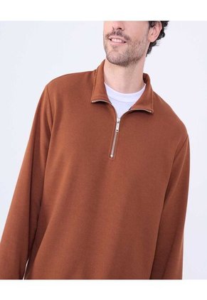 Buzo Para Hombre Zipper Color Terracota Marca Ostu #60060479