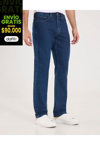Jean Para Hombre Regular Color Azul  Marca Ostu #60160252 Ostu