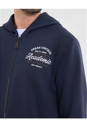 Buzo Para Hombre Zipper Color Azul Marca Ostu #60060607