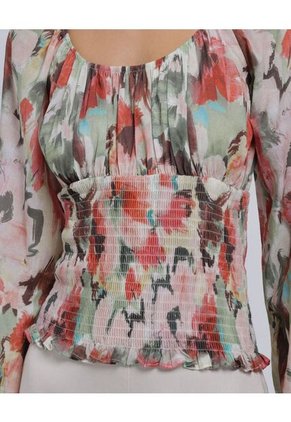 Blusa Para Mujer Manga Larga Color Rojo Marca Ostu #40121023