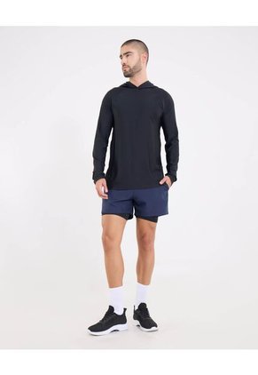 Bermuda Para Hombre Deportiva Medio Color Azul Marca Ostu #60100455