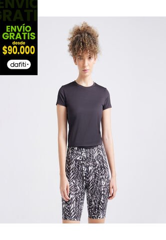 Leggins Para Mujer Corto Color Gris  Marca Ostu #40230460 Ostu